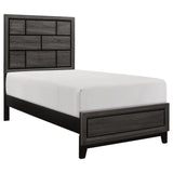 Davi Gray Twin Bed - Ornate Home