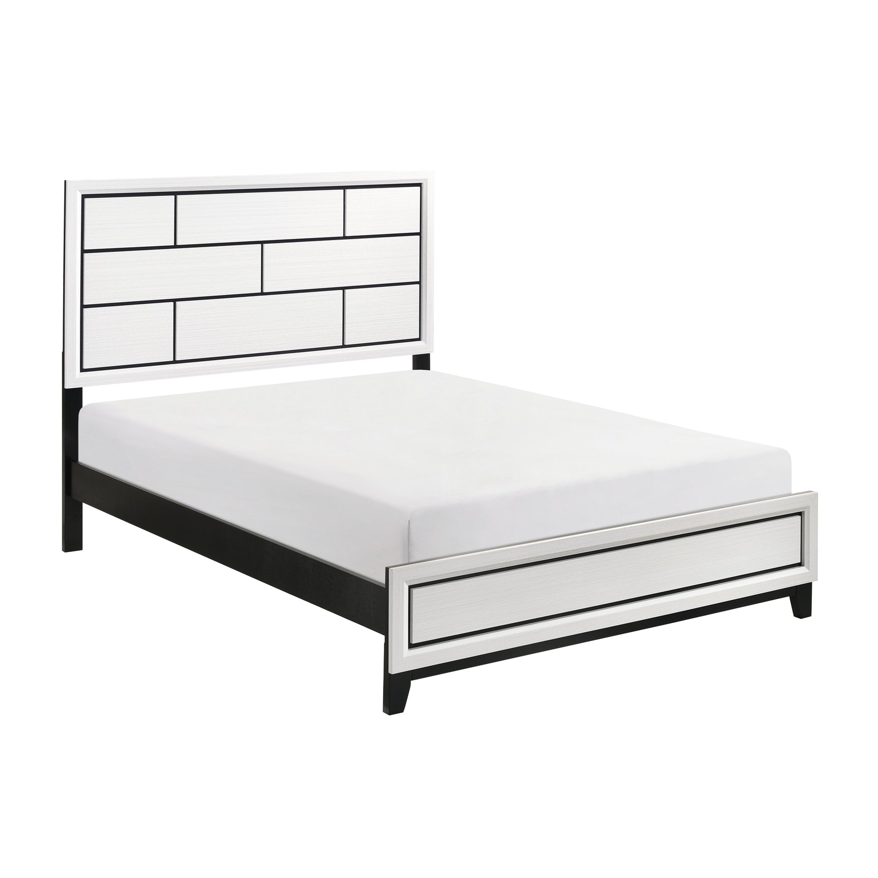 Davi White 4-Piece Queen Bedroom Set - Ornate Home