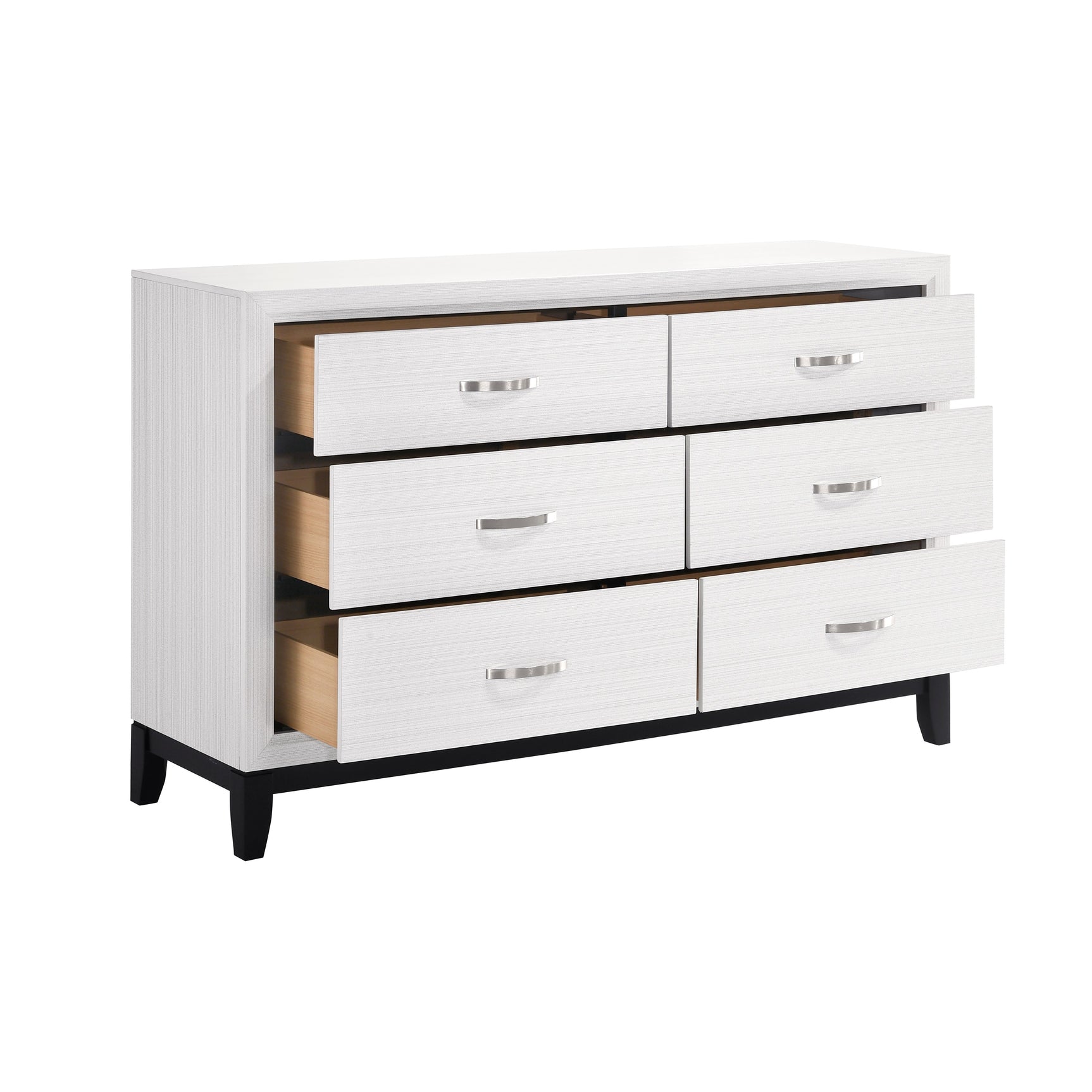 Davi White 4-Piece Queen Bedroom Set - Ornate Home