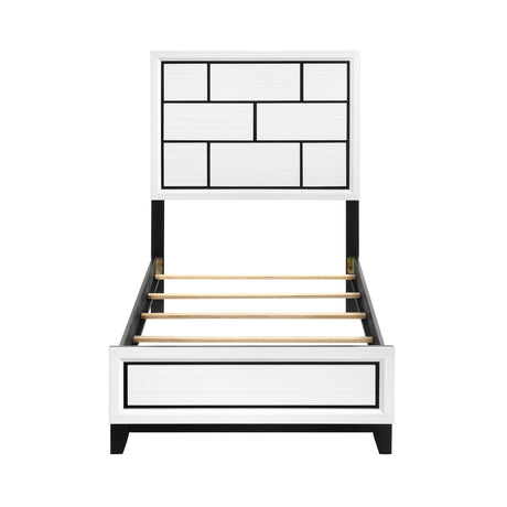 Davi White 4-Piece Twin Bedroom Set - Ornate Home