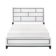 Davi White 5-Piece Queen Bedroom Set - Ornate Home