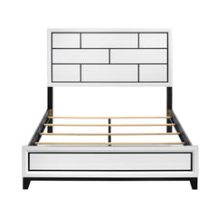 Davi White 5-Piece Queen Bedroom Set - Ornate Home