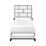 Davi White 5-Piece Twin Bedroom Set - Ornate Home