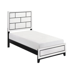 Davi White 5-Piece Twin Bedroom Set - Ornate Home