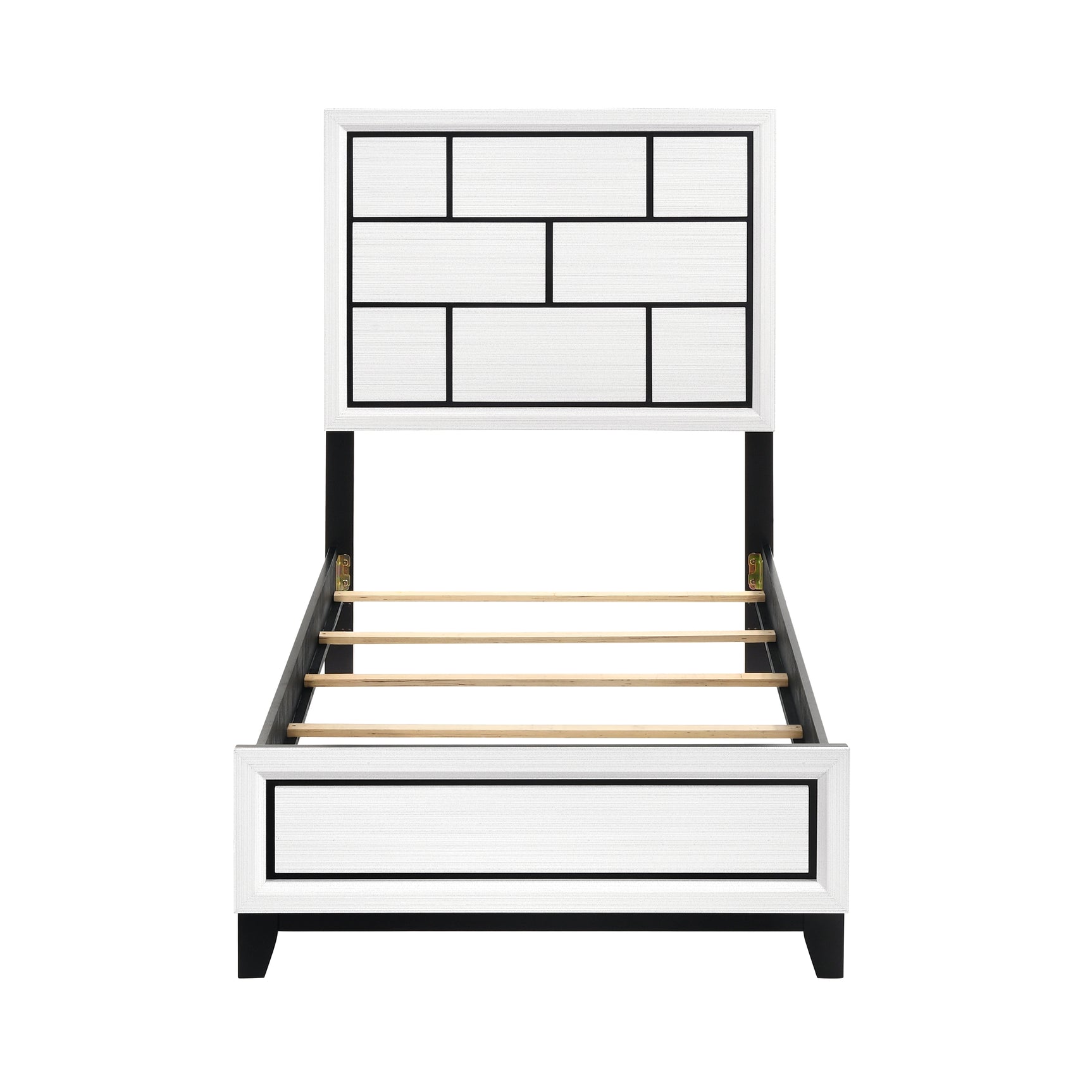 Davi White 5-Piece Twin Bedroom Set - Ornate Home