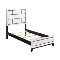 Davi White 5-Piece Twin Bedroom Set - Ornate Home