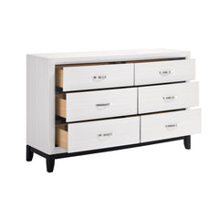 Davi White 5-Piece Twin Bedroom Set - Ornate Home