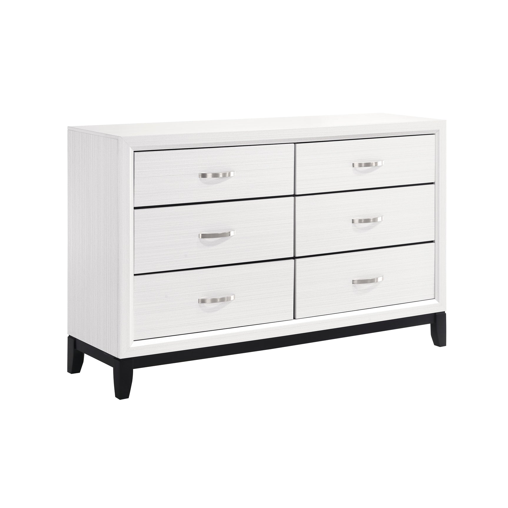 Davi White 5-Piece Twin Bedroom Set - Ornate Home