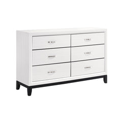 Davi White 5-Piece Twin Bedroom Set - Ornate Home