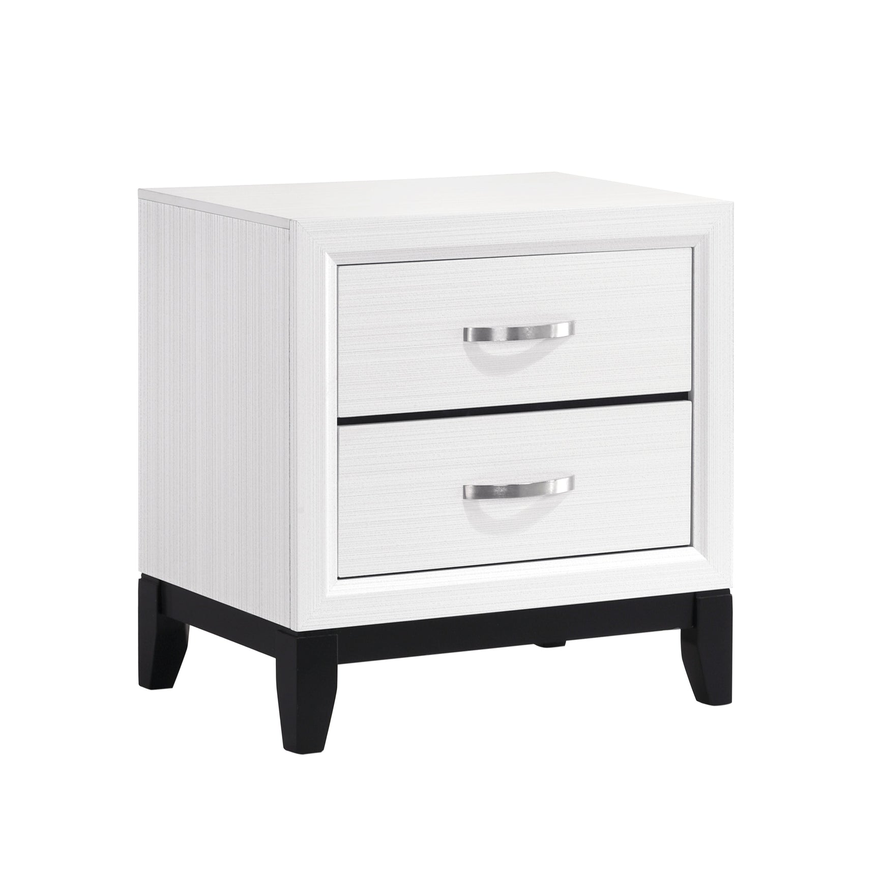 Davi White 5-Piece Twin Bedroom Set - Ornate Home