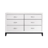 Davi White 5-Piece Twin Bedroom Set - Ornate Home