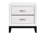 Davi White Nightstand - Ornate Home