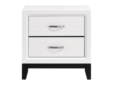 Davi White Nightstand - Ornate Home