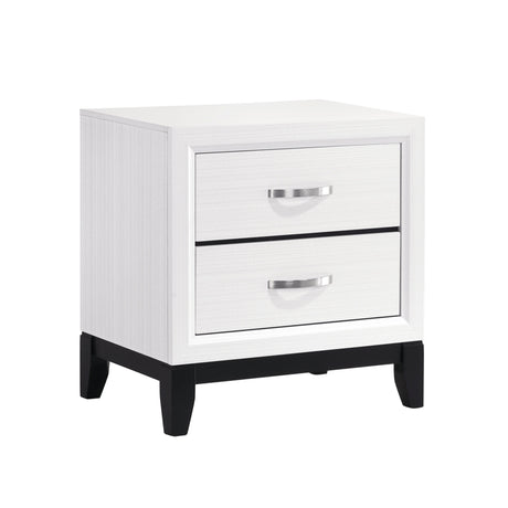 Davi White Nightstand - Ornate Home