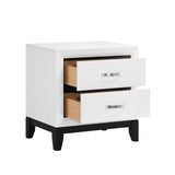 Davi White Nightstand - Ornate Home
