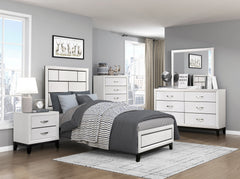 Davi White Nightstand - Ornate Home