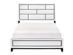 Davi White Queen Bed - Ornate Home