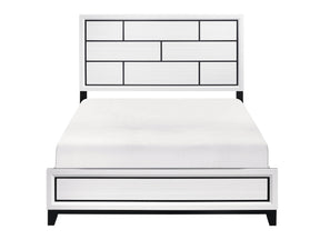Davi White Queen Bed - Ornate Home