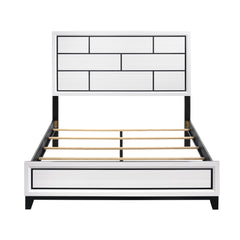 Davi White Queen Bed - Ornate Home