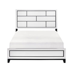 Davi White Queen Bed - Ornate Home
