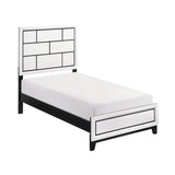 Davi White Twin Bed - Ornate Home