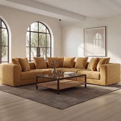 Davie Golden Yellow Classic L Modular Sectional - Ornate Home