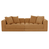 Davie Golden Yellow Modular Sofa - Ornate Home