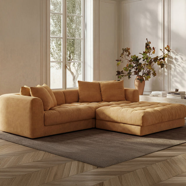 Davie Golden Yellow Nook Modular Sectional - Ornate Home