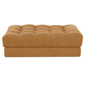 Davie Golden Yellow Ottoman - Ornate Home