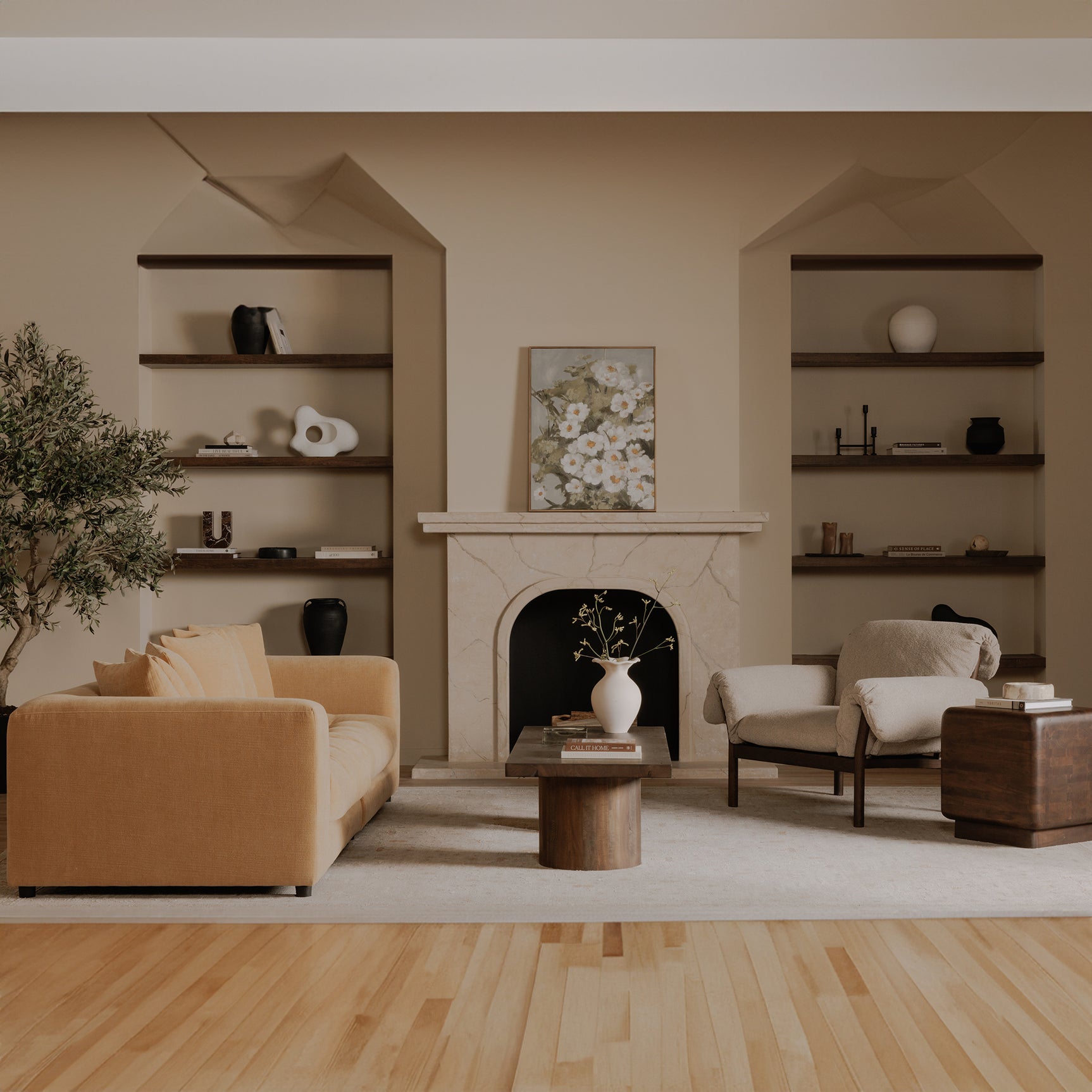 Davie Golden Yellow Sofa - Ornate Home