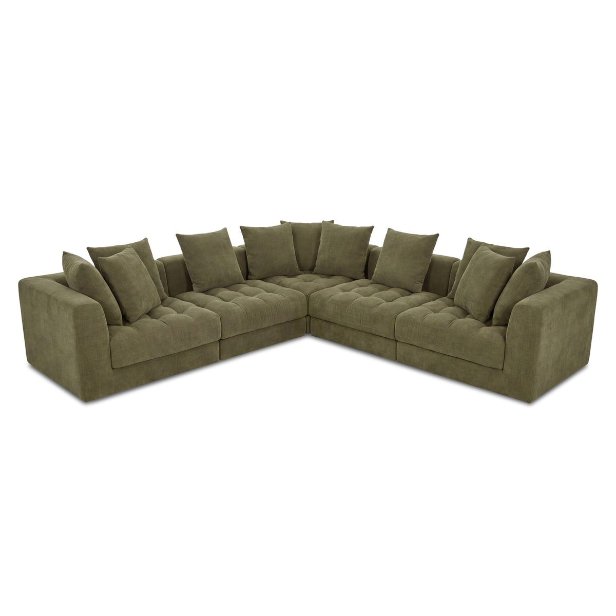 Davie Olive Classic L Modular Sectional - Ornate Home