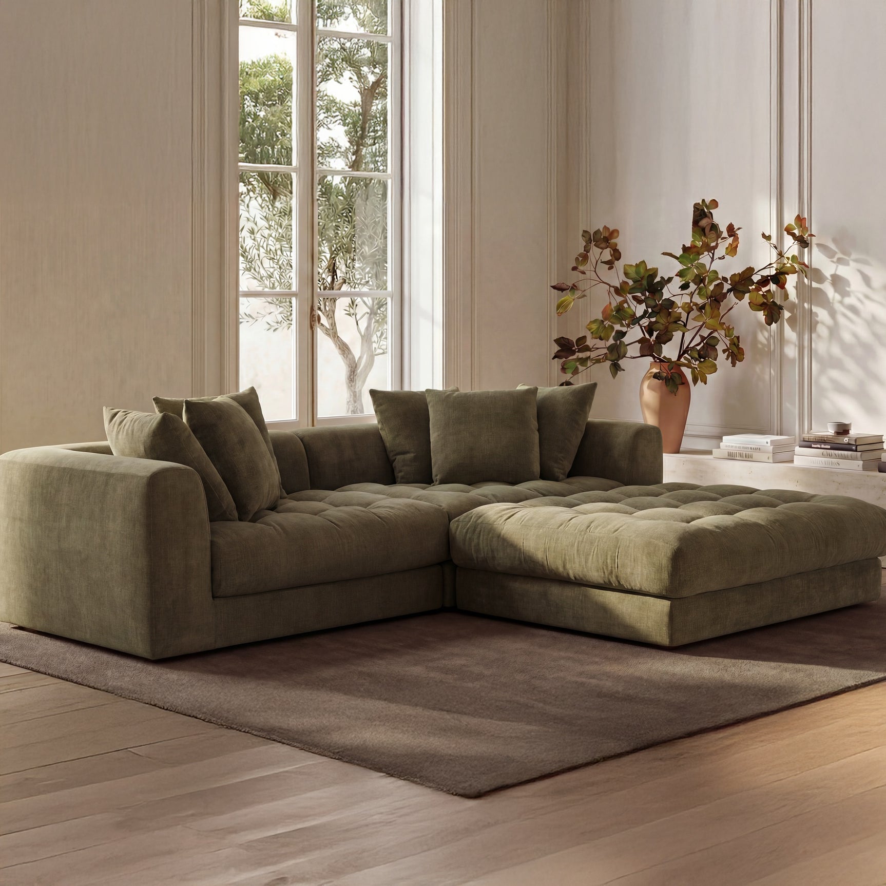 Davie Olive Nook Modular Sectional - Ornate Home