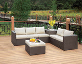 Davina Brown/Beige Outdoor Sectional - Ornate Home