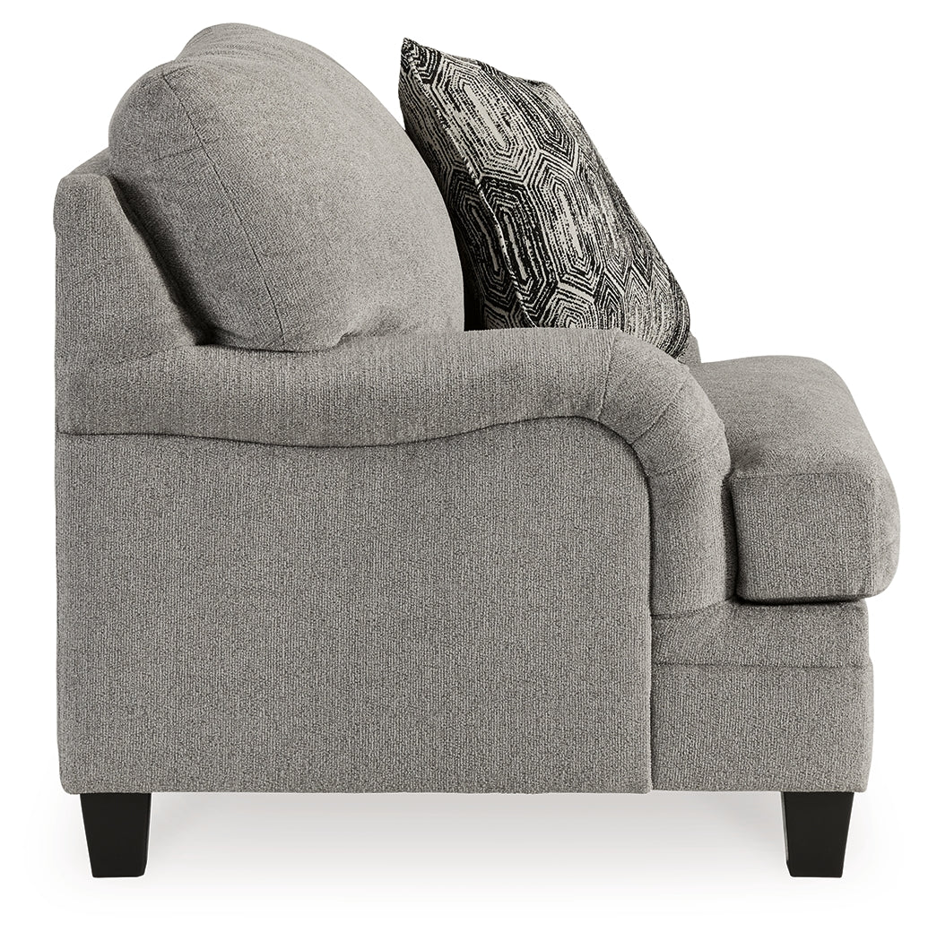 Davinca Charcoal Oversized Chair (Online Special Price) - Ornate Home