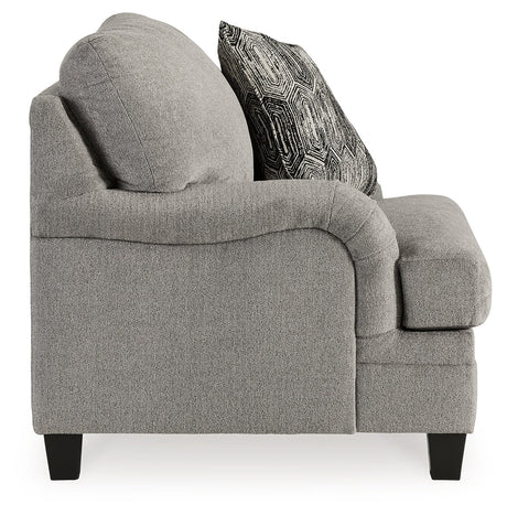 Davinca Charcoal Oversized Chair - Ornate Home
