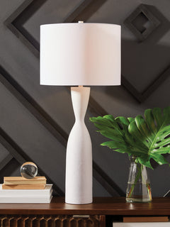 Davinford White Poly Table Lamp (1/CN) - Ornate Home