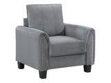 Davis Grey Accent Chair - Ornate Home