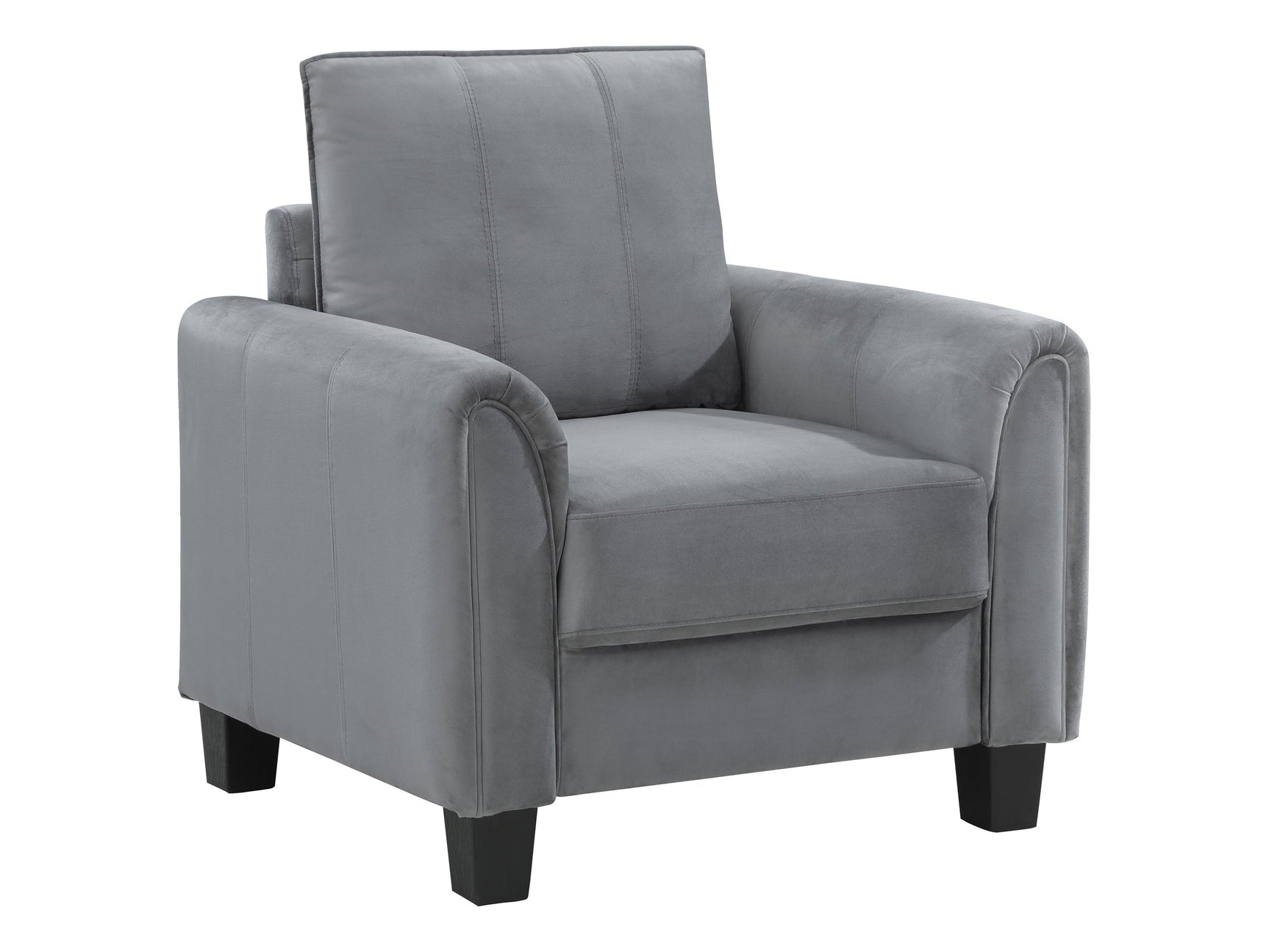 Davis Grey Accent Chair - Ornate Home