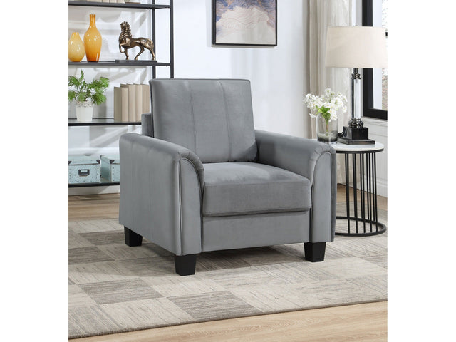 Davis Grey Accent Chair - Ornate Home