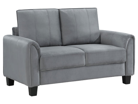Davis Grey Loveseat - Ornate Home