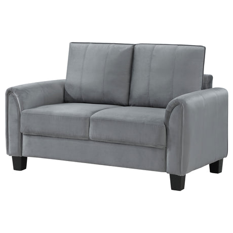 Davis Grey Loveseat - Ornate Home