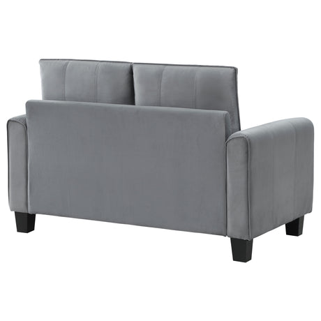 Davis Grey Loveseat - Ornate Home