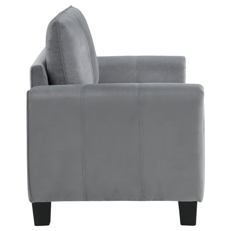Davis Grey Loveseat - Ornate Home