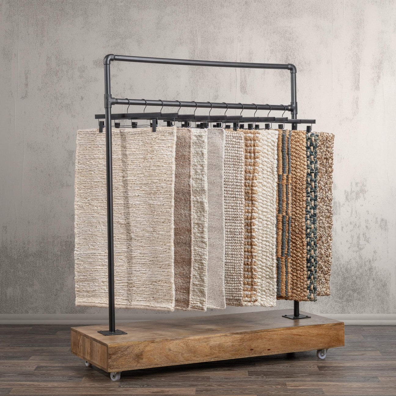 Davis Natural/Black Rack - Ornate Home