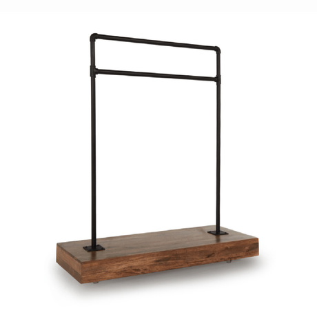 Davis Natural/Black Rack - Ornate Home
