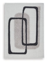 Davismour Ivory/Taupe/Charcoal Medium Rug - Ornate Home