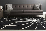 Davison Black Geometric Wool Carpet - Ornate Home