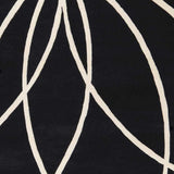 Davison Black Geometric Wool Carpet - Ornate Home
