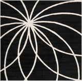 Davison Black Geometric Wool Carpet - Ornate Home