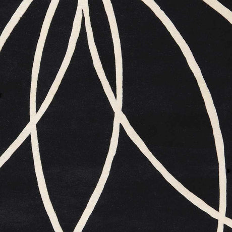 Davison Black Geometric Wool Carpet - Promo - Ornate Home